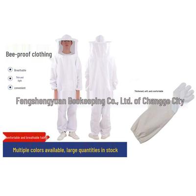 Breathable Anti-Bee Protective Suit with Hood for Beekeeping