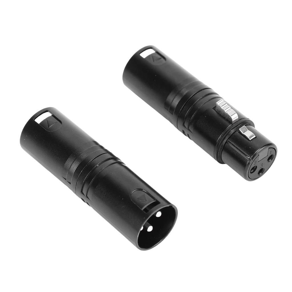XLR Adapters Male to Male and Male to Female 3 PIN Balanced XLR Coupler Connector for Live Streaming Studio Stage