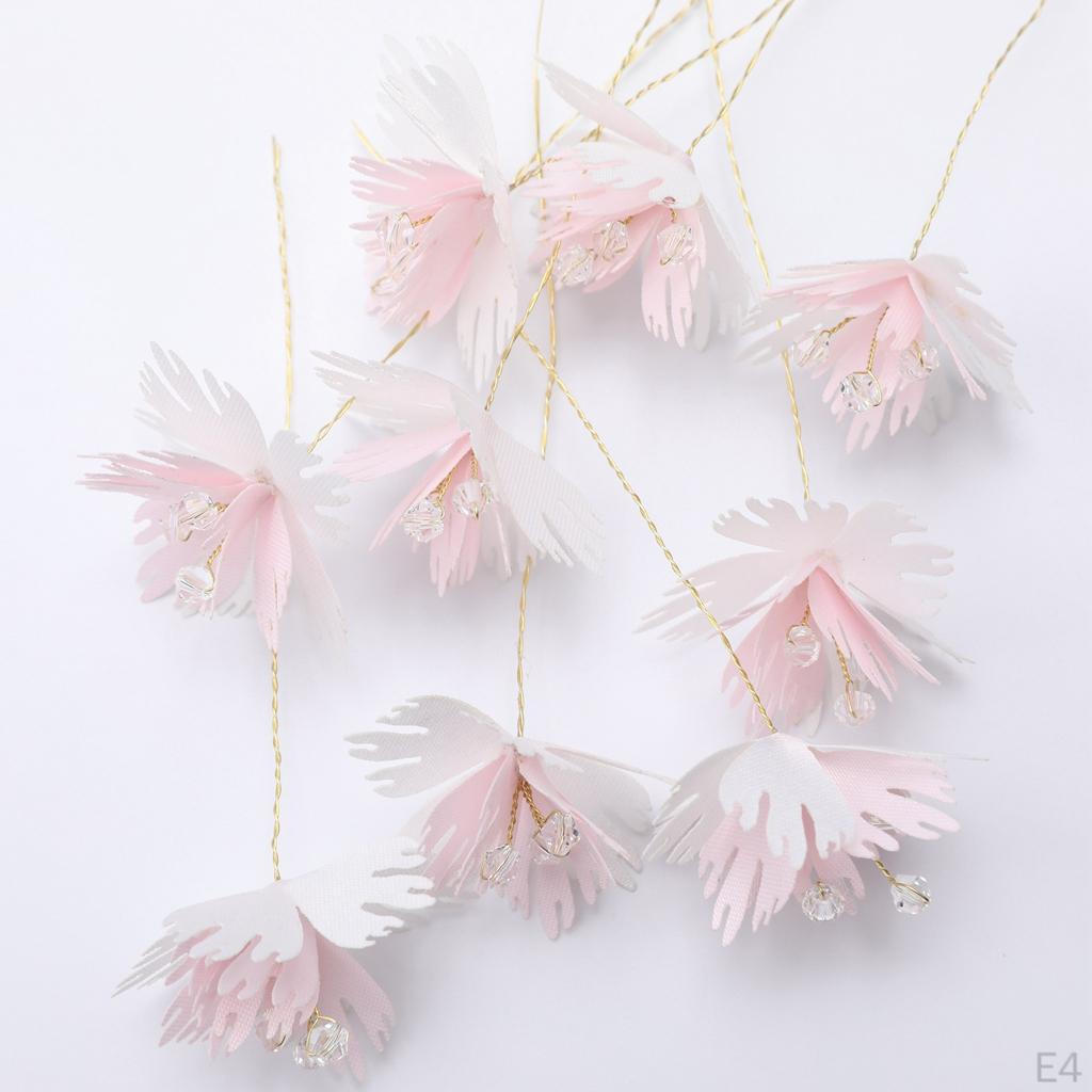10 Stück Seidenrosen, Künstliche Blumenköpfe für Hochzeitsaccessoires, Machen Braut-Haarspangen