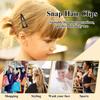 2pcs Three-tooth Hair Barrettes Metal Bangs Hair Clips Durable Bobby Pins  Women Girls