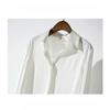 White Satin Shirt Loose Fit Spring Autumn Black Blouse Fashionable Design High Quality Comfortable Stylish Top