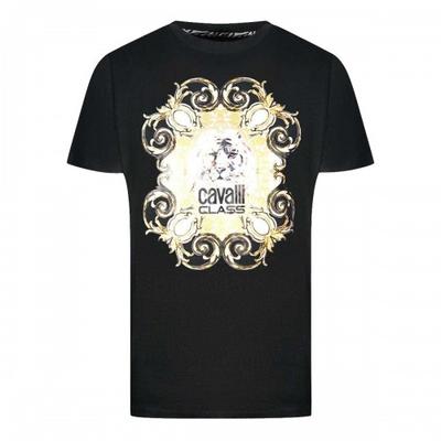 Cavalli Class Men's Tiger Emblem T-Shirt