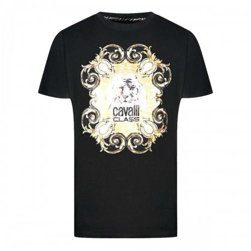 Cavalli Class Mens Tiger Emblem T-Shirt