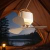 Rechargeable Ceiling Fan Light Remote Control 3 Speed Settings Ceiling Lamp with Remote Control LED Lighting