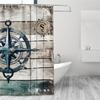 1pc Nautical-Themed Anchor & Rope Shower Curtain,  Durable Polyester, Easy Clean, for Bathroom Decor