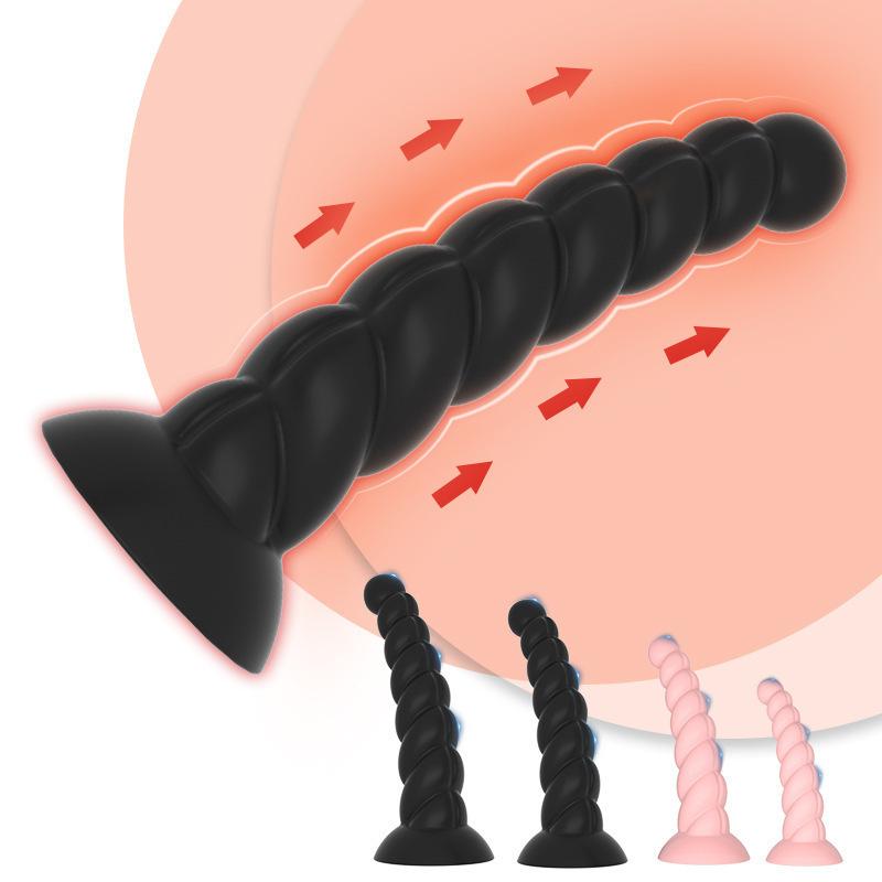 Fried Dough Texture Big Penis Anus Buttock Plug and Suction Cup Prostate Massager Vaginal Masturbation Supplies Anal Sex Toys