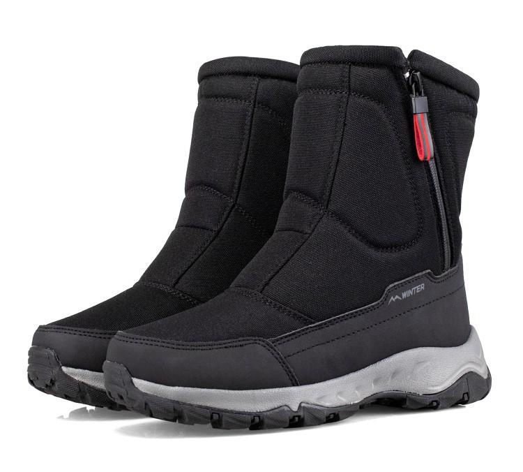 Scarpe Invernali da Uomo Impermeabili Stivali da Uomo Caldi in Peluche Stivali da Neve da Coppia Outdoor Antiscivolo Stivali da Trekking Stivaletti da Lavoro da Uomo
