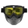 Motorradbrille abnehmbare Langlaufbrille für offene Helme winddicht und staubdicht modisches Sonnenvisier