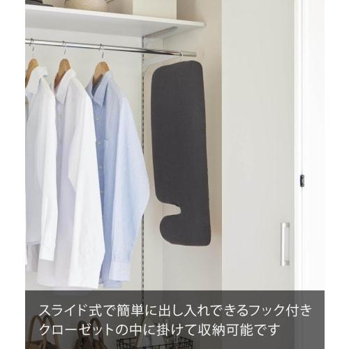 Yamazaki Lightweight Pair Press, Dark Gray, Approx. W71 x D36 x H20cm, Standard Line, Steam Mesh Construction, Crisp Finish, Ironing Tool, 2144