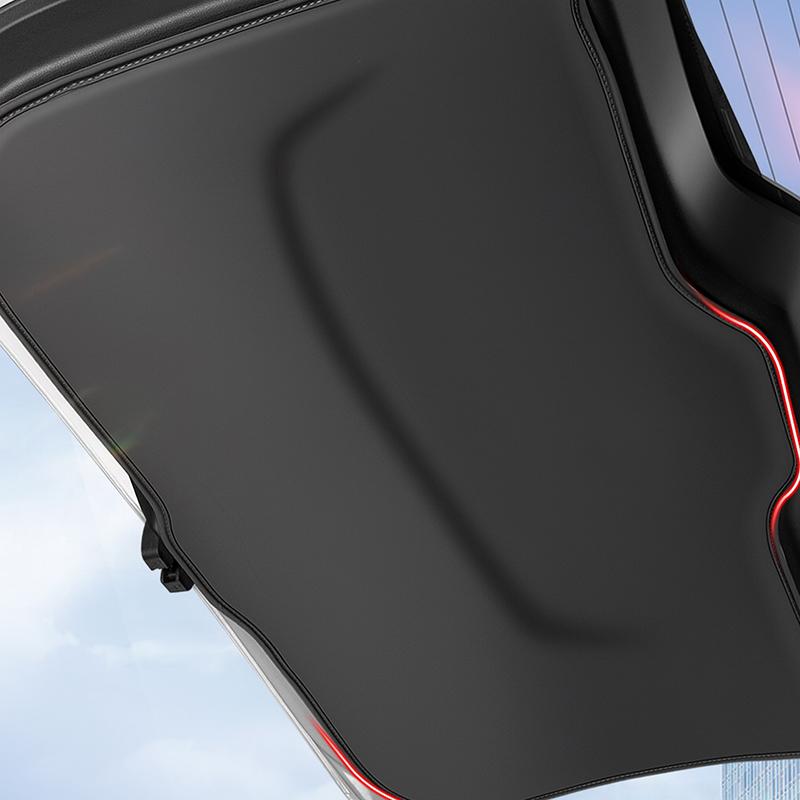 Car Rear Trunk Tailgate Anti-kick Protective Mat Leather Decoration Pad For Mitsubishi Outlander 2016 2017 2018- Accessories