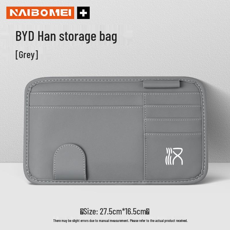 BYD Han EV Sun Visor Glasses Holder & Card Organizer