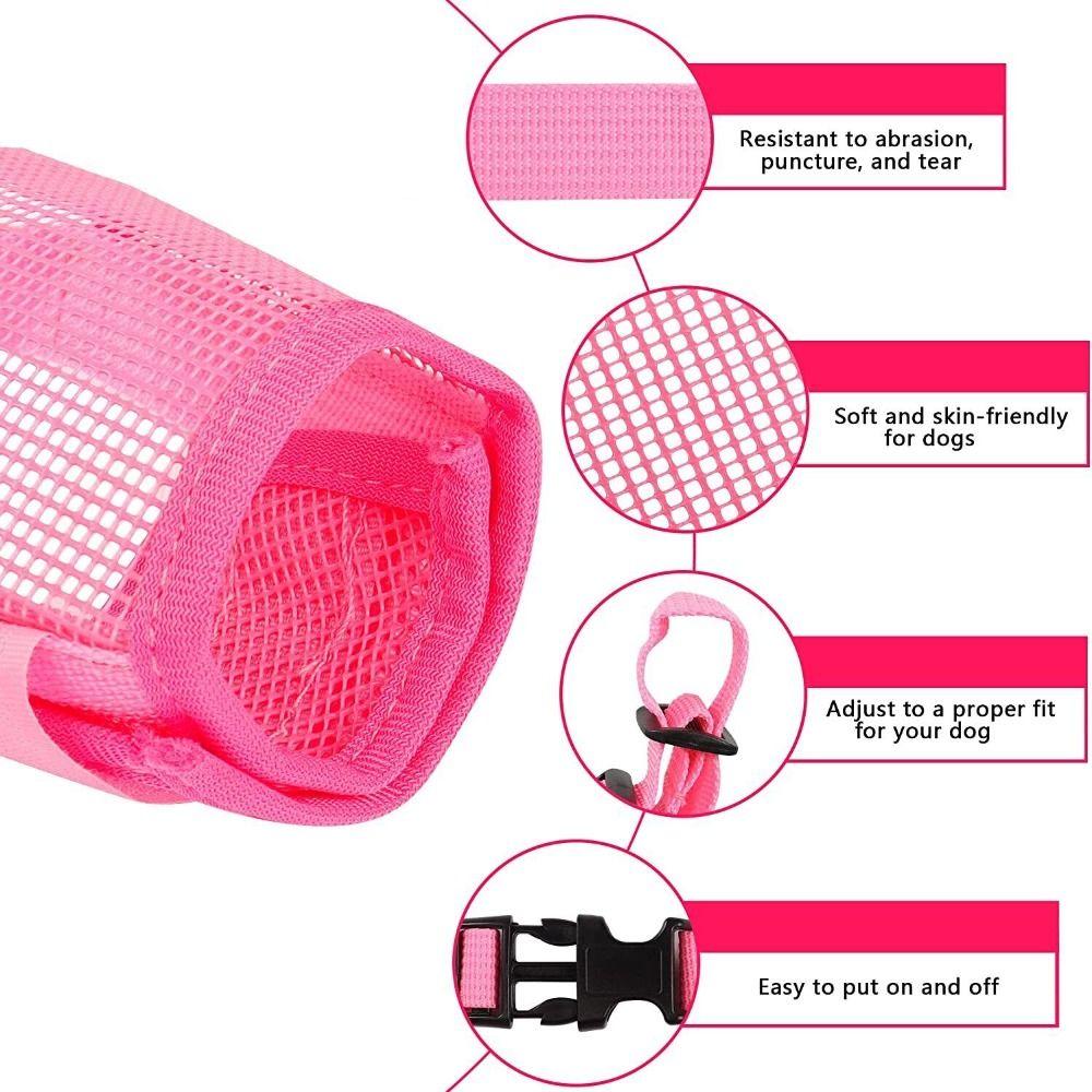 Anti-Bark Dog Muzzle Large Barking Dog Mesh Mouthpiece Durable Pet Muzzle  Dog