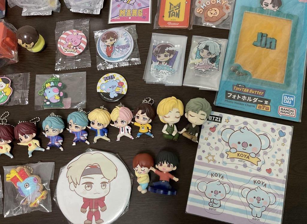 [USED] BTS TinyTAN Keychain Character Goods 40-Piece Set (Shipping Included)