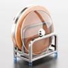 LETSFIND Double Slot Pot Lid & Chopping Board Rack