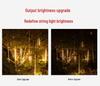 Outdoor Waterproof LED Meteor Shower Lights for Trees - Dynamic Flowing Starry Sky Effect