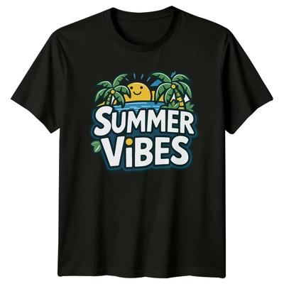 Summer Vibes T-Shirt Beach Vacation Summer Summer Holiday Gift For Him And Her