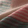 Autumn and Winter Women's Two-color Cross-striped Shawl, Plaid Multi-color Shawl, Student Scarf, Imitation Cashmere Fringed Dual-purpose