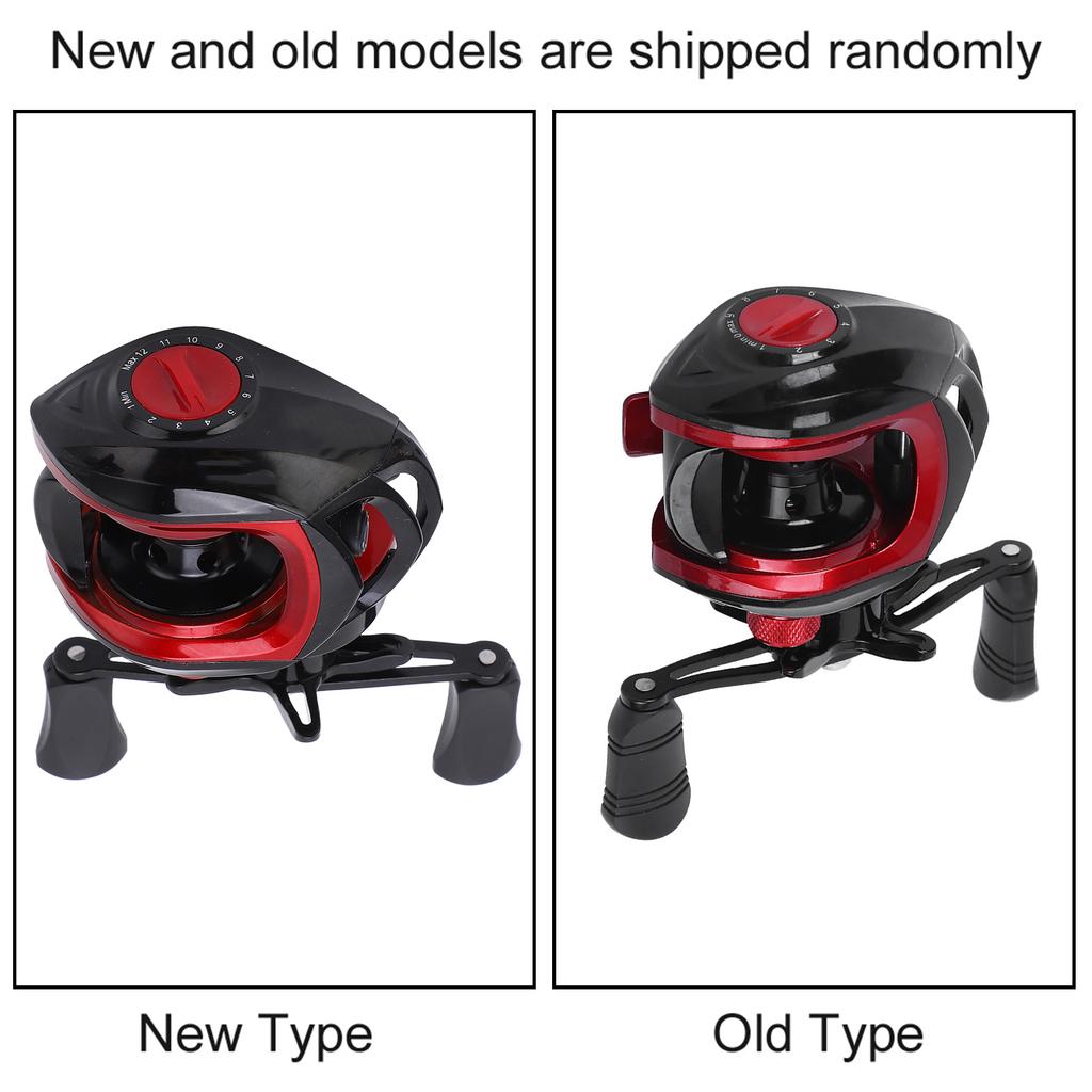 Fishing Reel LK201 Plastic/Aluminum Alloy Black Red Magnetic Brake Standard Right/Left Hand Exquisite Fishing Casting Reel Wheel