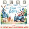 Party Backdrop Happy Birthday Birthday Photo Booth Background Wall Decor