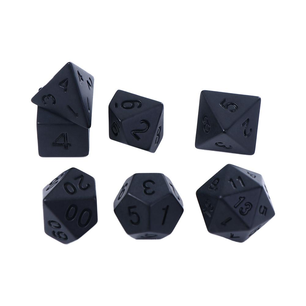 Game Game Toys Personality Educational Toy Polyhedral Dice Black RPG Dice Set Number Dices Kit