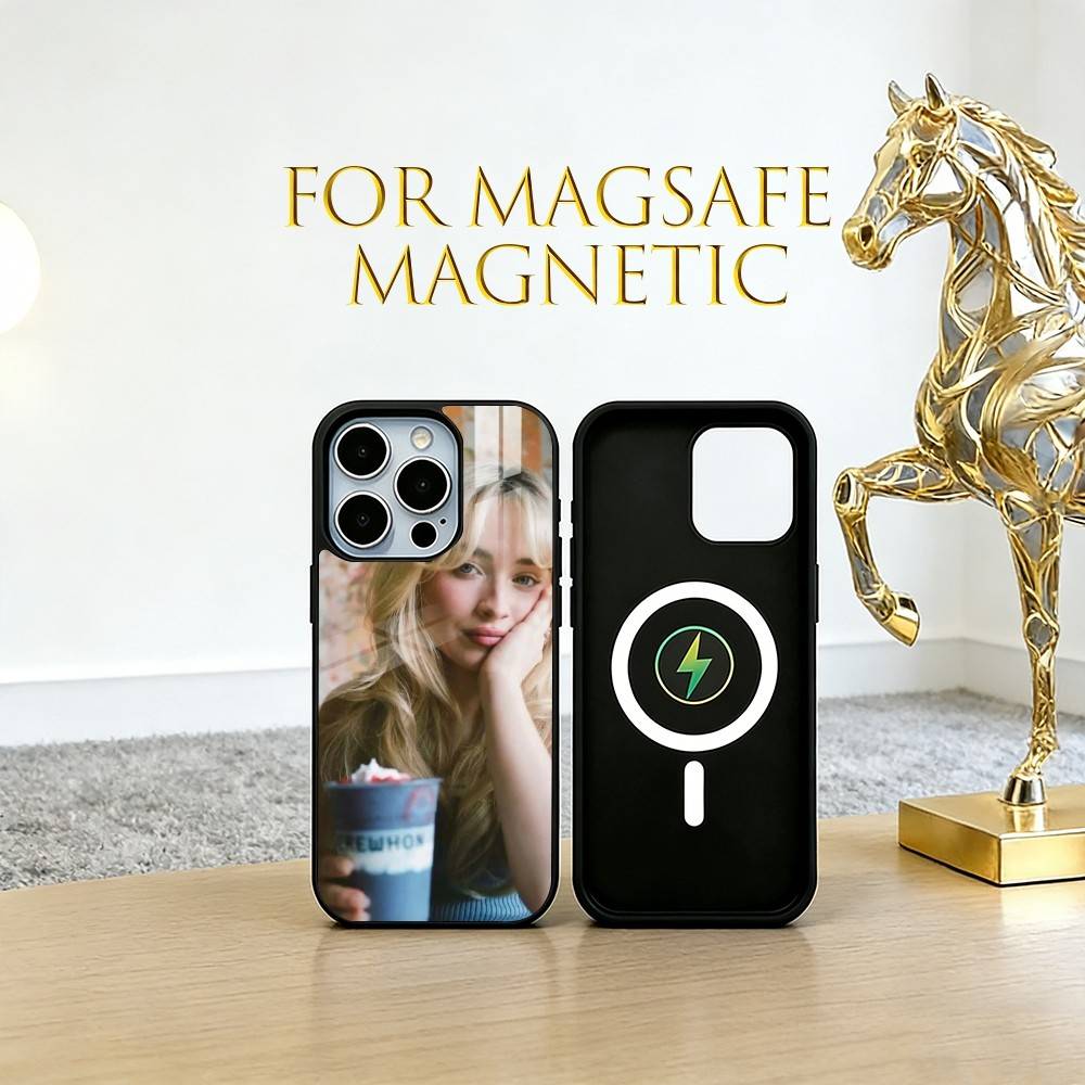 Pop singer Sabrina Carpenter Phone Case For iPhone17,16,15,14,13,12,11 Plus,Pro Magnetic with Magsafe Wireless Charging