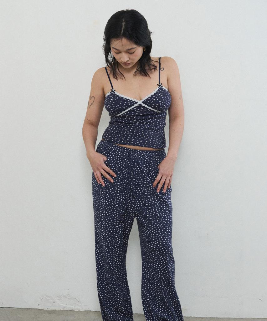 RAWMANTICS My Pure Premium Pure Cotton Relax Pants Navy