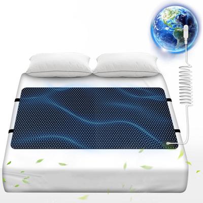 Uzemňovacia podložka do postele, uzemňovacia podložka na spánok, protišmykový PU kožený uzemňovací matrac s uzemňovacím káblom, 27''×72'', California King