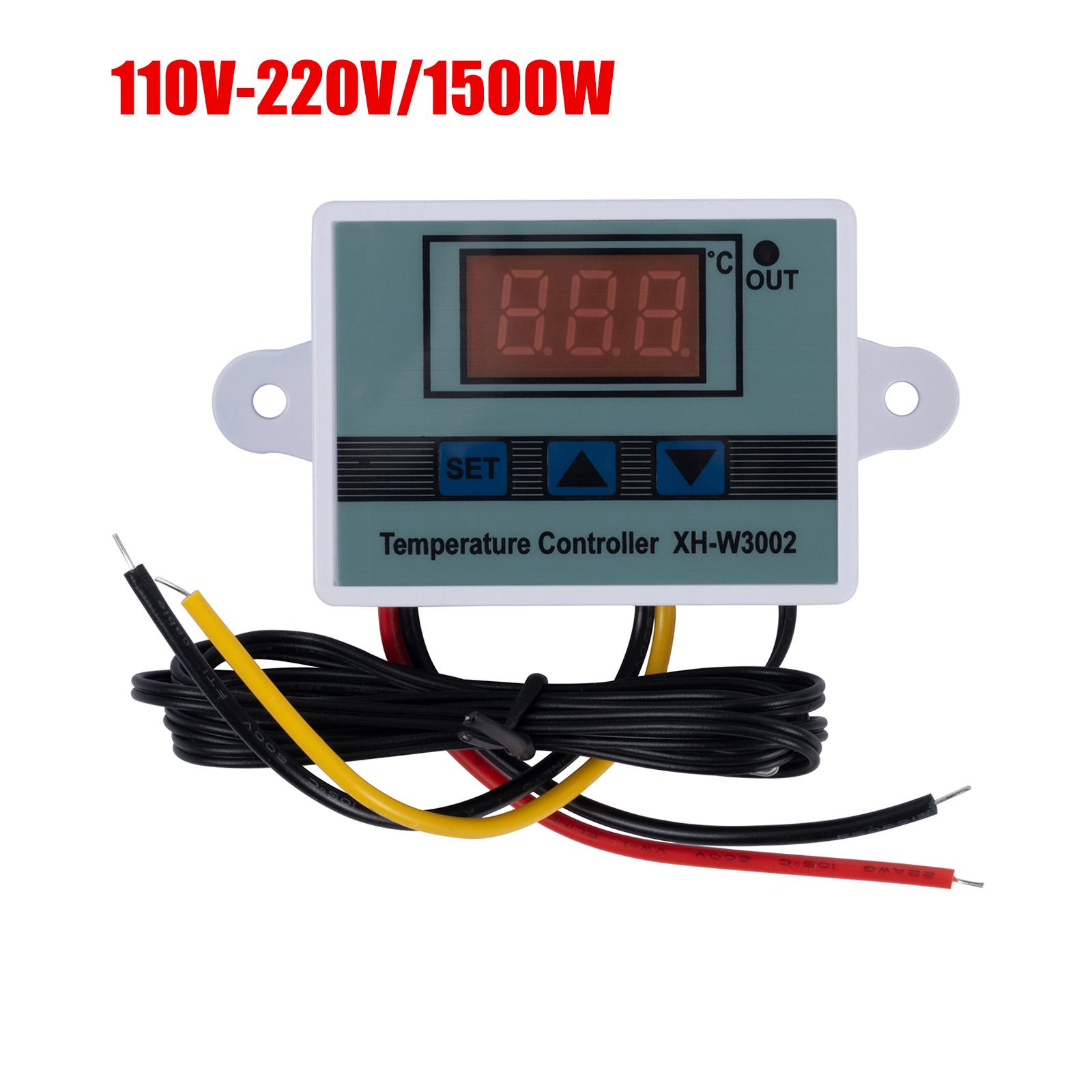 

Термостат для рептилий, высокоточный переключатель температуры, микрокомпьютерный цифровой дисплей, контроллер инкубации ±0,1 градуса 1 шт.