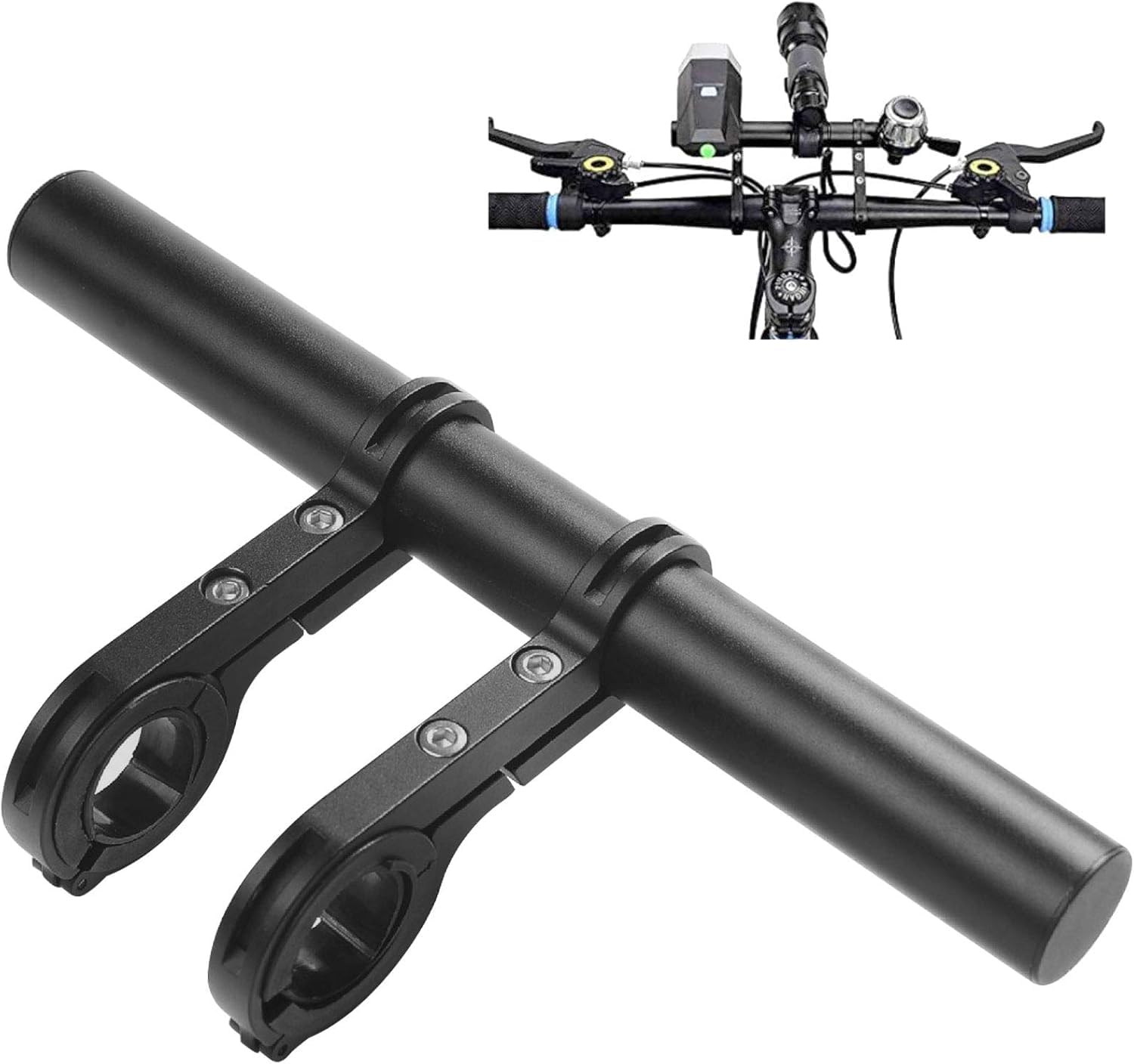 

Bicycle Handlebar Extension 20cm Extended Extension Lightweight Accessory Bracket, Holder, Mount,
