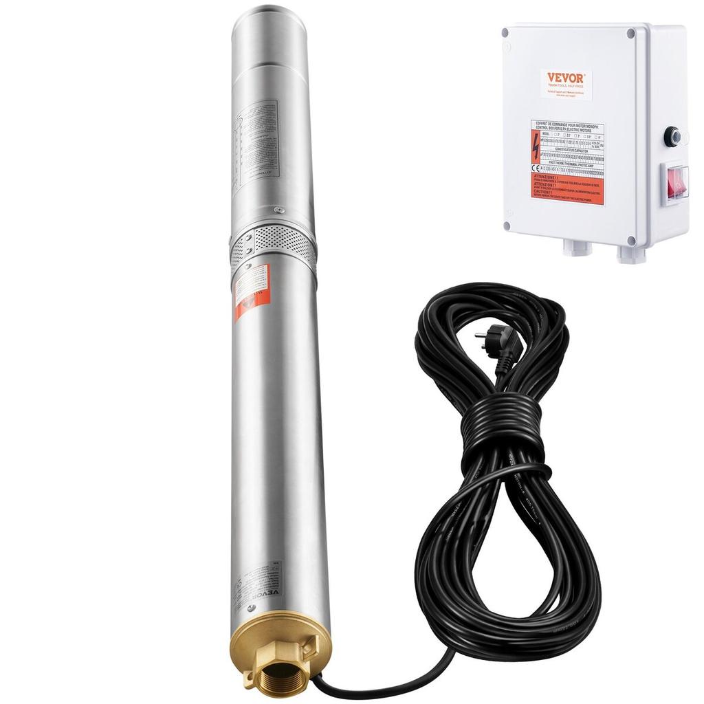 Deep Well Submersible Pump Stainless Steel Water Pump 2200W 9.8 M³/h 144 M