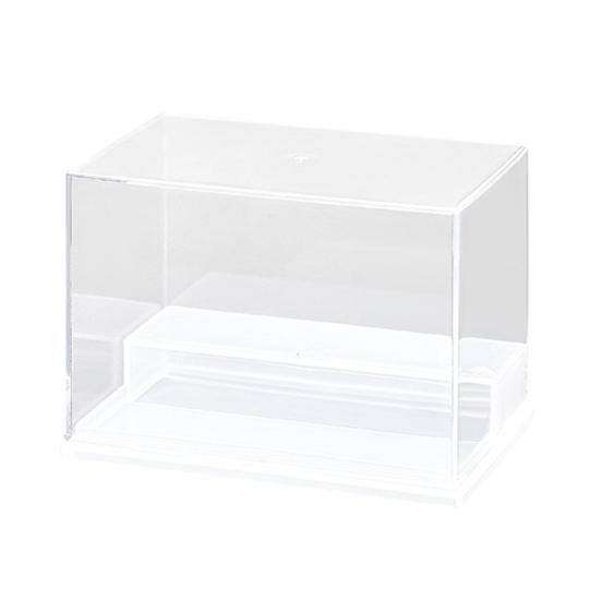 Úložný výstavní stojan Mini organizér na sošky Průhledný design Prachotěsná stohovatelná vitrína