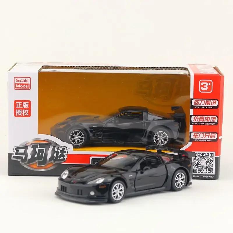 1:36 Scale Chevrolet Corvette C6R C7 Replica Diecast Model Car Interior Decoration Collection Gift for Boy and Toy Car Collector