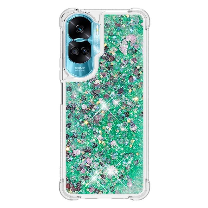 For Honor 90 Lite Case Cartoon Painted Pattern Quicksand Liquid Cover For Huawei Honor 90 Lite Honor90 90Lite Phone Case Fundas