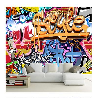 3d Street Graffiti Mural Ktv Bar Background Wallpaper Restaurant Modern Creative Wall Papers For Walls