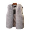Women's Stylish Thickened Imitation Fox Fur Vest - Autumn/Winter All-Match Waistcoat