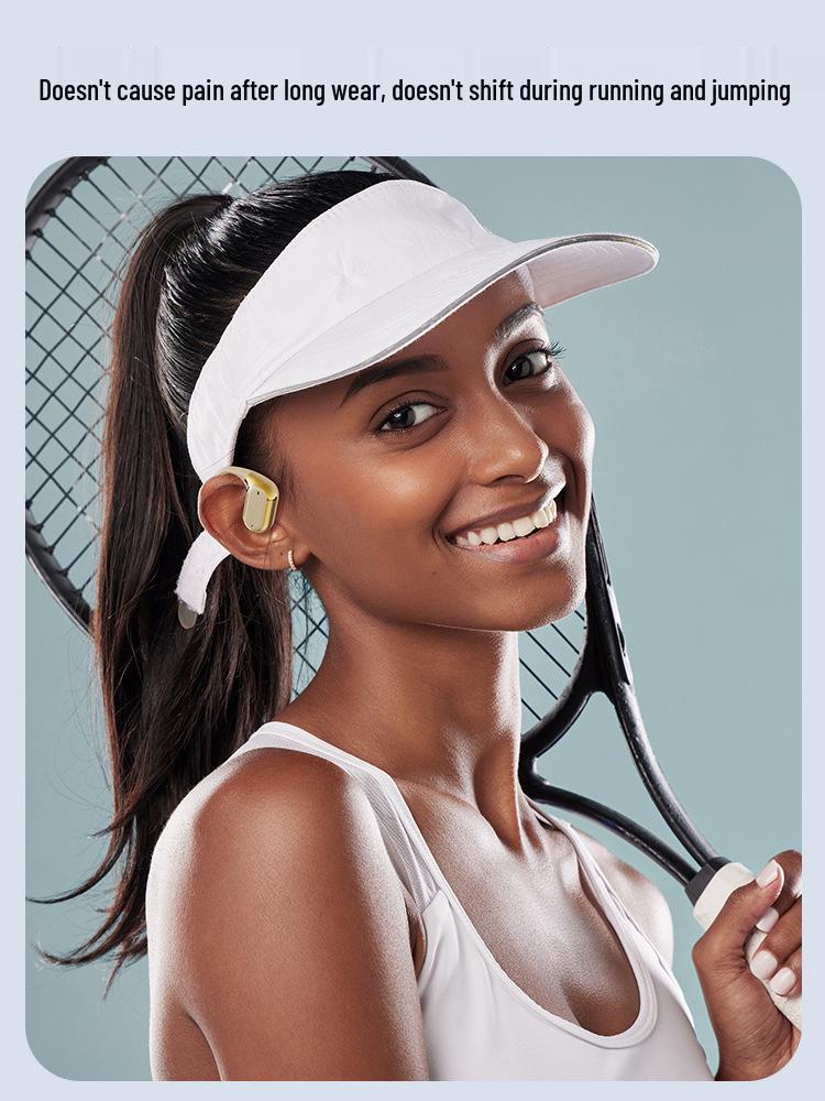 Q11 Ear-Hook Wireless Bluetooth Earbuds: Sporty, Non-In-Ear, Electroplated Finish, Digital Display, Long Battery Life