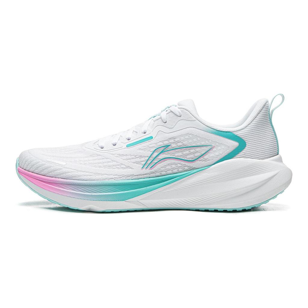 Li Ning Wu Yue 4 Sports Comfortable Shock Absorption Wear Resistant Low Top Casual Running Shoes Men sneaker Standard-White ARSW035-8