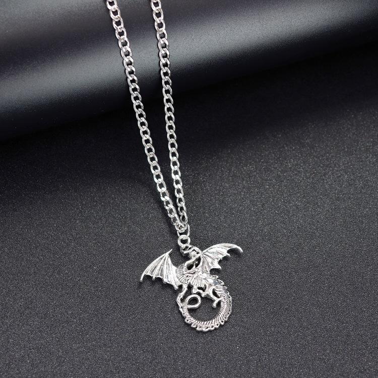 Retro Trendy Cool Titanium Steel Necklace Men's and Women's Hip-hop Personality Square Brand Cross Pendant Japanese and Korean Fashion Street