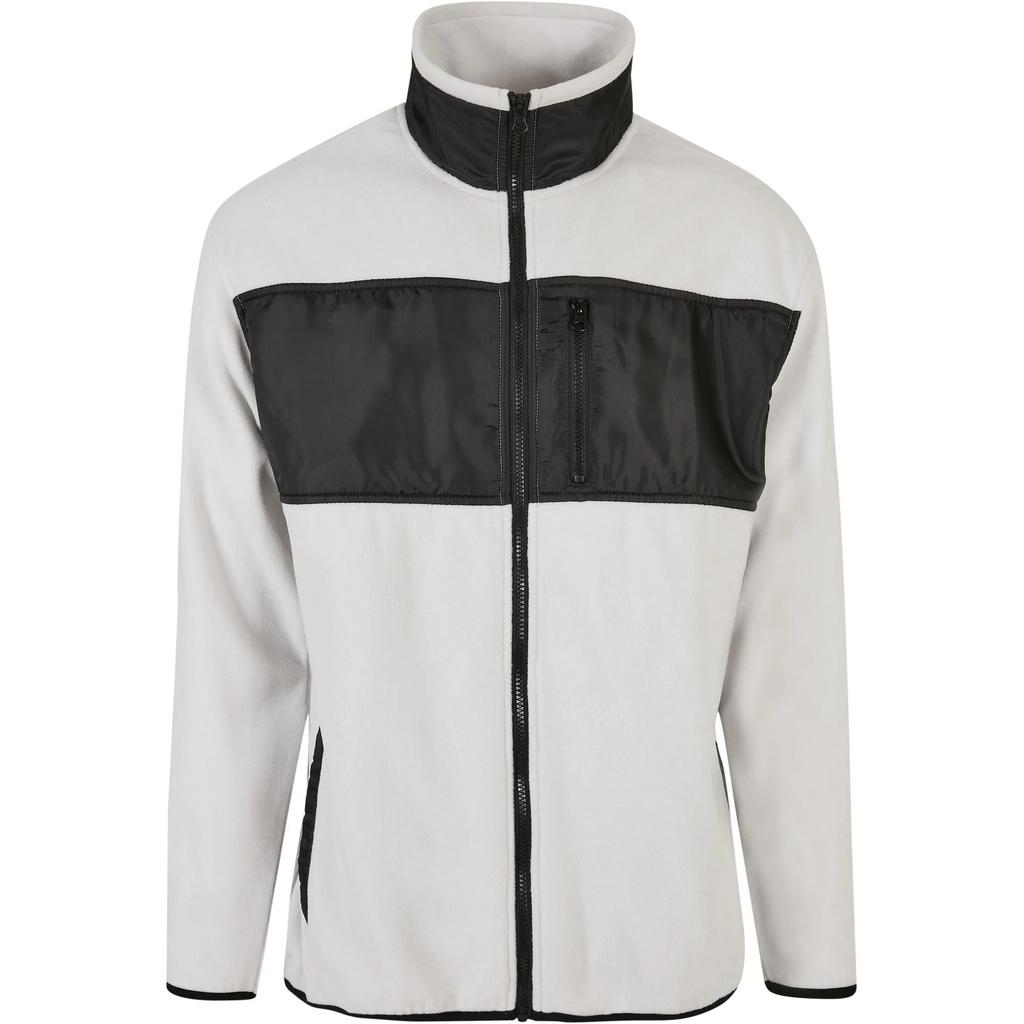 Urban Classics Mens Contrast Panel Microfleece Jacket