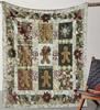 Thick And Comfortable Blanket Featuring a Cozy Gingerbread Design for Men And a Snowflake Pattern Bed Car Office During Camping