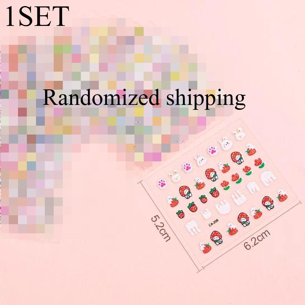 

1 НАБОР/30 ШТ. детская мультяшная милая милая наклейка на ногти с кроликом для девочки, малыша, награда в детском саду, подарок, наклейка для ногтей 30 cute rabbit decals, nude