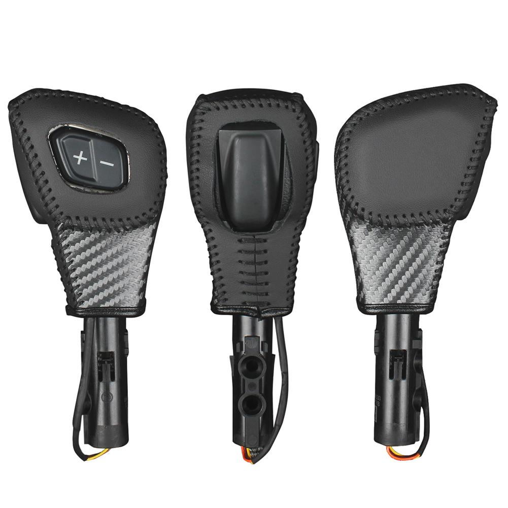 Husa din piele pentru butonul schimbătorului de viteze auto, interior, guler schimbător de viteze, autocolant acoperire schimbător de viteze, accesorii pentru Ford Everest Ranger 2020-2024 LHD