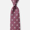 Robert Fraser Silk Necktie for Business and Formal Wear (Small Pattern/Rose)