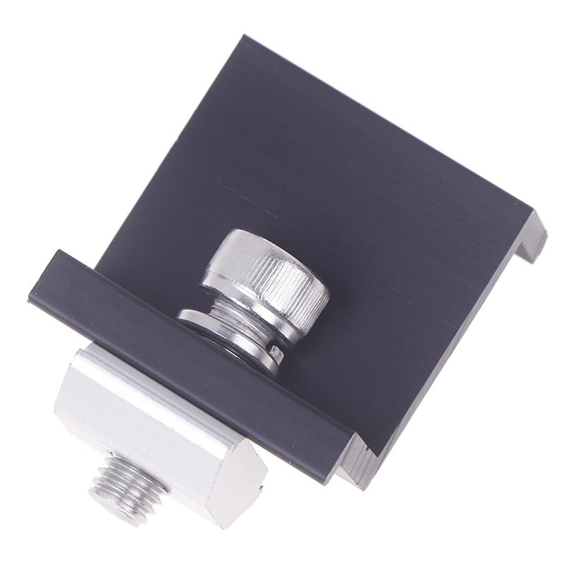 

1Set Solar Panel Mounting Fixing Clamp Adjustable Bracket End & Mid Clamp Pv Panel Clip For Solar Panel Pv Install Accessories 35MM