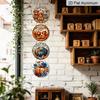 1pc/4pcs Aluminum Decorative Hanging Plaques and Ornaments Sign, Farmhouse Autumn Wall Decor, Happy Fall Highland Cow, Blue Pumpkin & Sweet Harvest