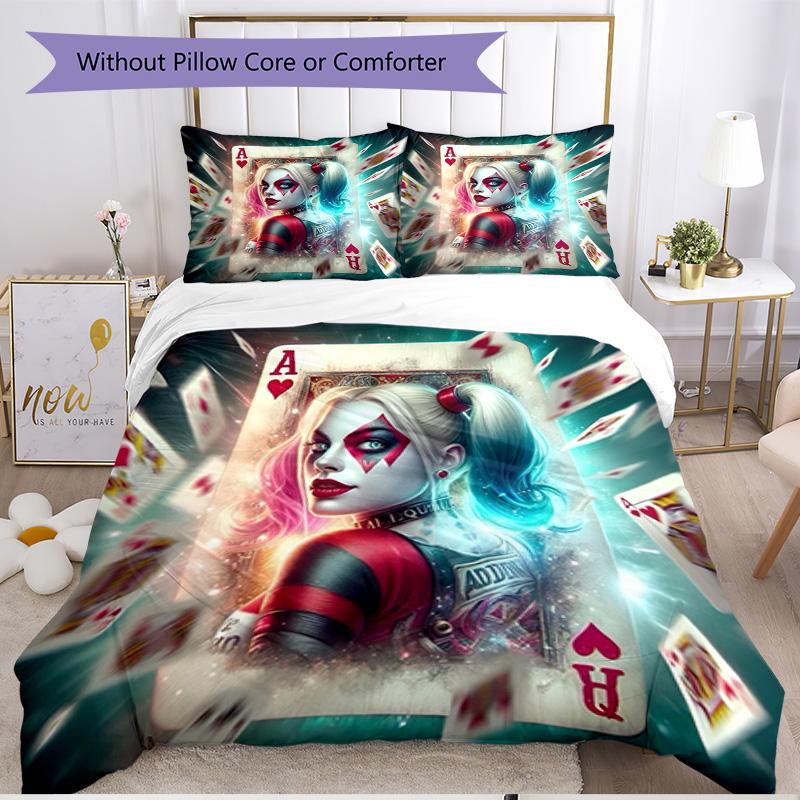 3pcs Duvet Cover Set (1*Duvet Cover + 2*Pillowcase, Without Core), Superhero Print Soft All‑Season Bedding Set, Home Bedroom Decor Gift