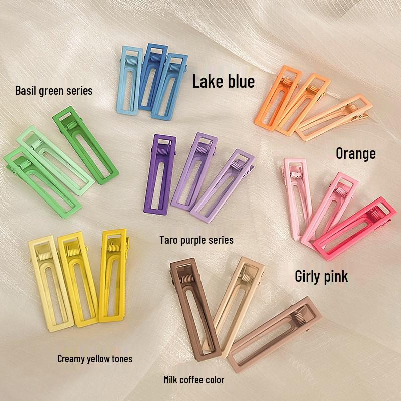 

In-Style Korean BB Clip Hairpins: 7 Candy Colors, Women s Duckbill Side Clips