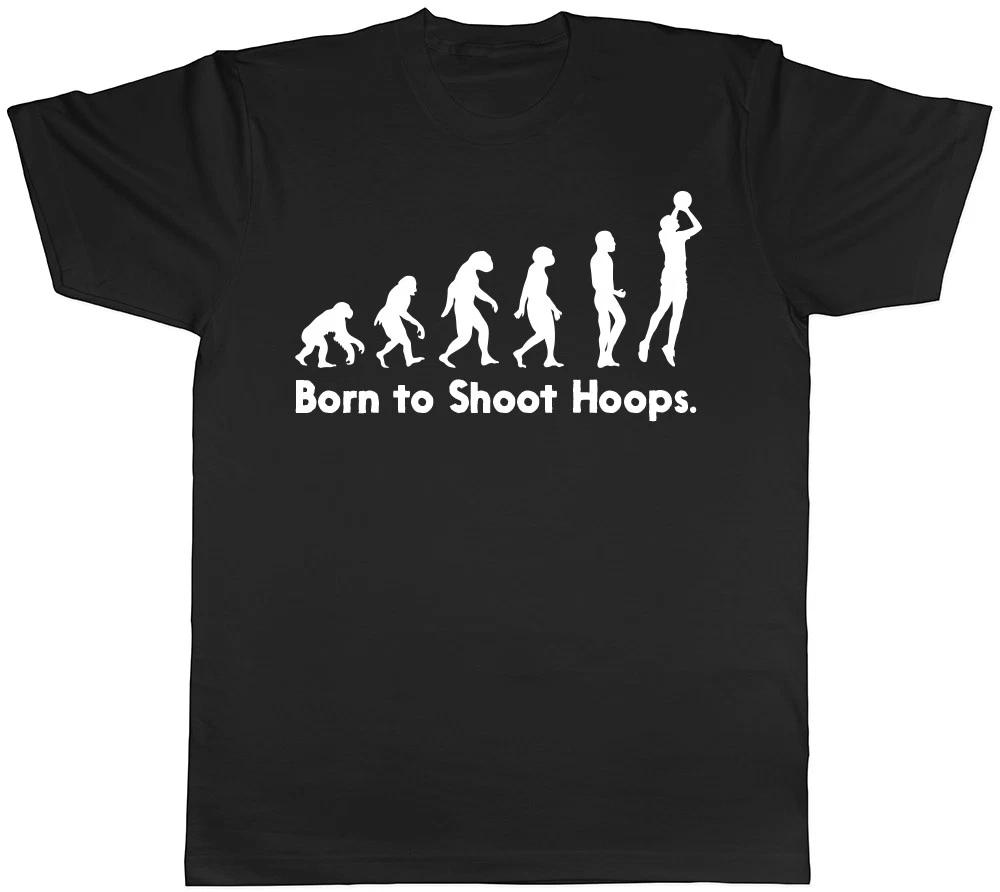 Born to Shoot Hoops Mens Womens Ladies Unisex T-Shirt XS