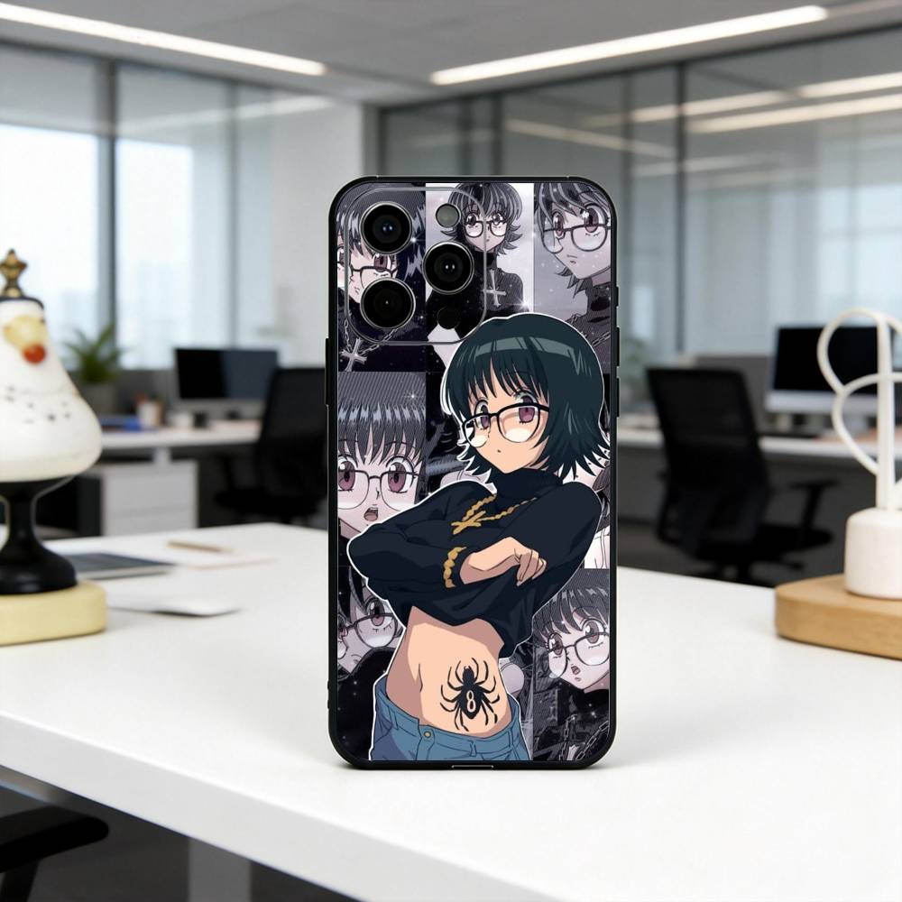 S-Shizuku H-Hunter Murasaki Hunter Phone Case For iPhone 17,16,15,14,13,12,11 Plus,Pro Max,XS,Soft Silicone Black Cover iPhone17PRO