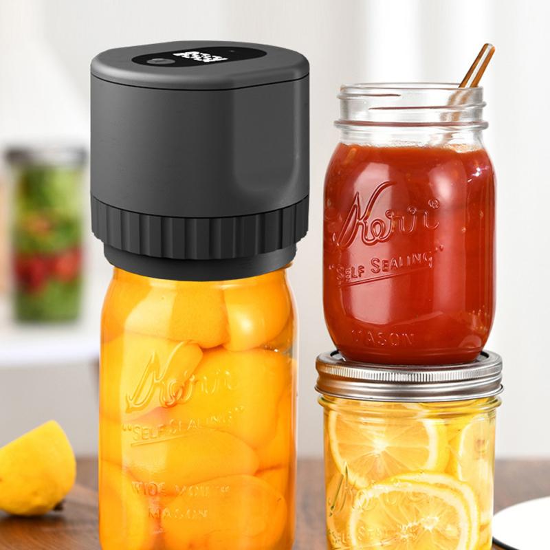 Yozhiqu Einmachglas-Vakuumierer,elektrisches Einmachglas-Vakuumierer-Set Für Einmachgläser Mit Breiter Und Normaler Öffnung, Vakuumiergerät(Schwarz) Ab 32,14 € | Preisvergleich Bei